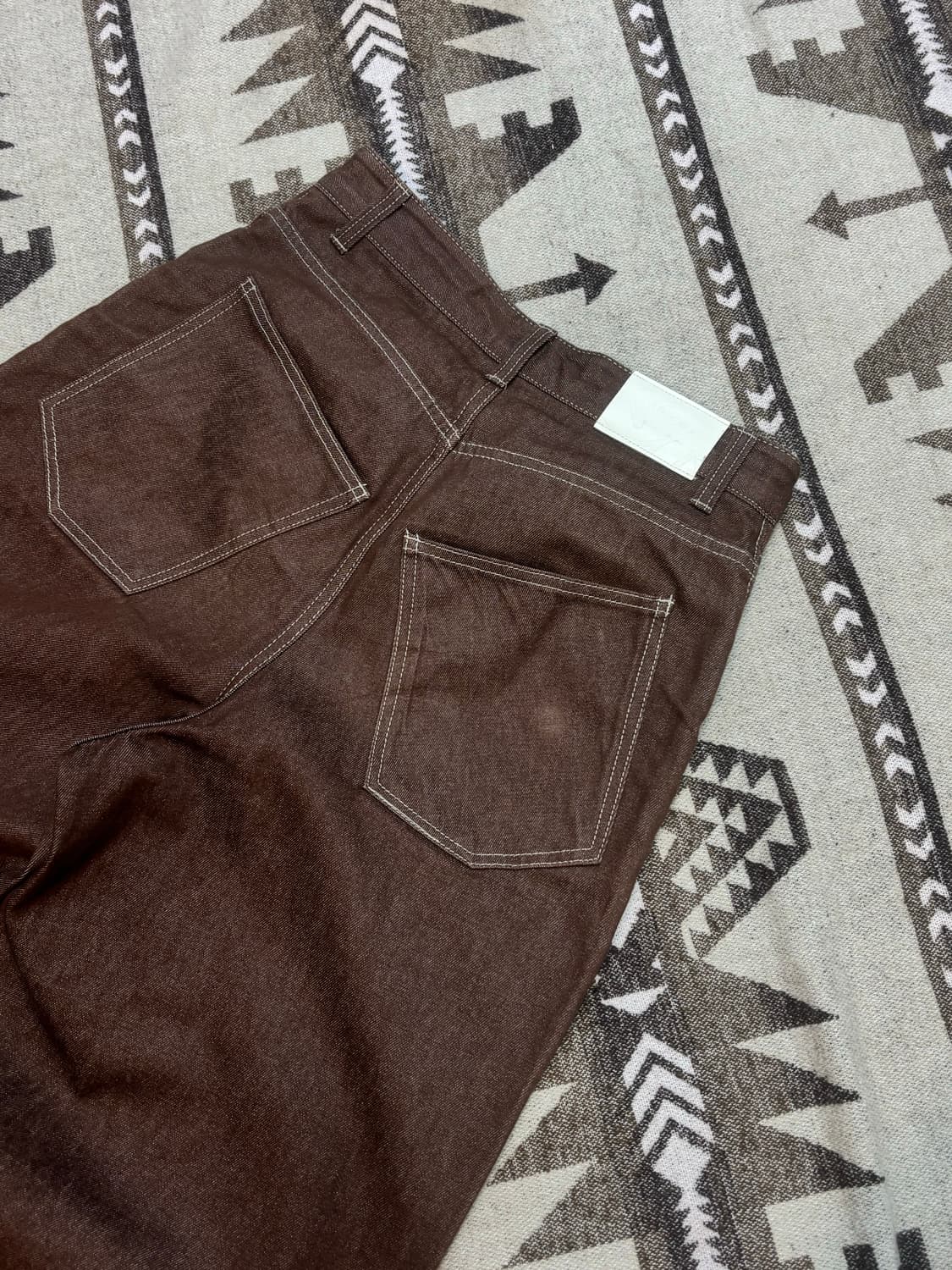 에드오프 후프 컬 데님 브라운 상품이미지6