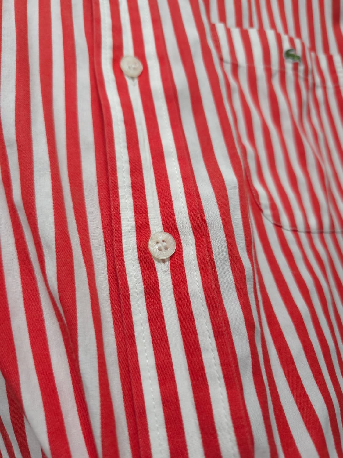 라코스테 남성 오렌지 스트라이프 버튼다운 셔츠(95~100) 상품이미지7