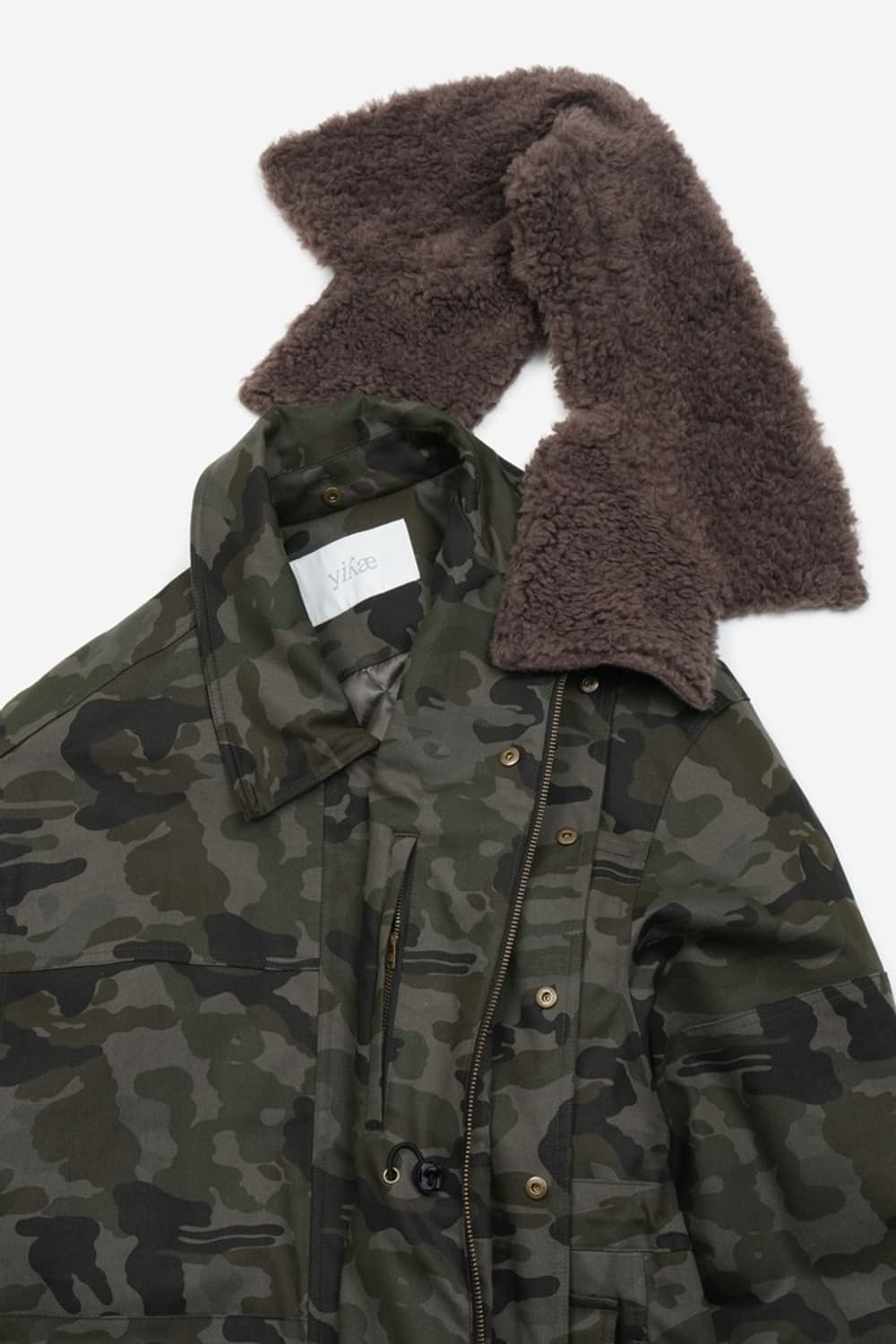 [새상품] yiyae 이예 시어링 워크 코트 - 카모 상품이미지6