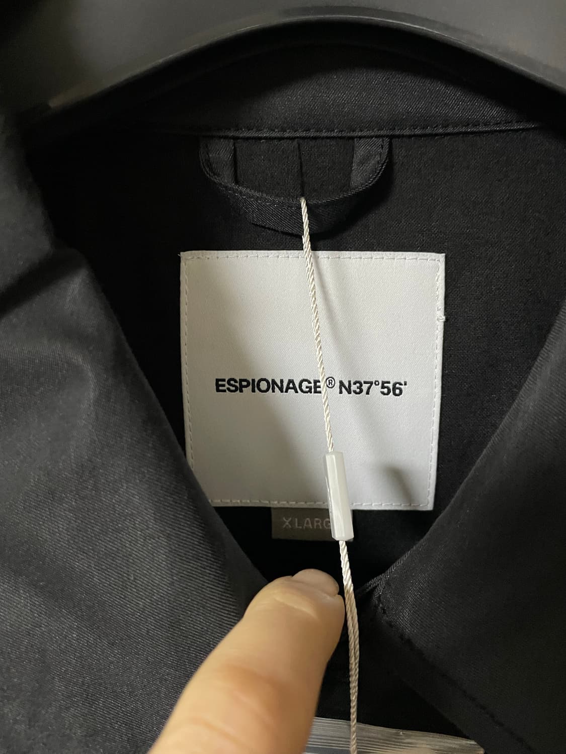 [XL] 에스피오나지 와이드 싱글 트렌치 코트 블랙(✨새상품) 상품이미지2