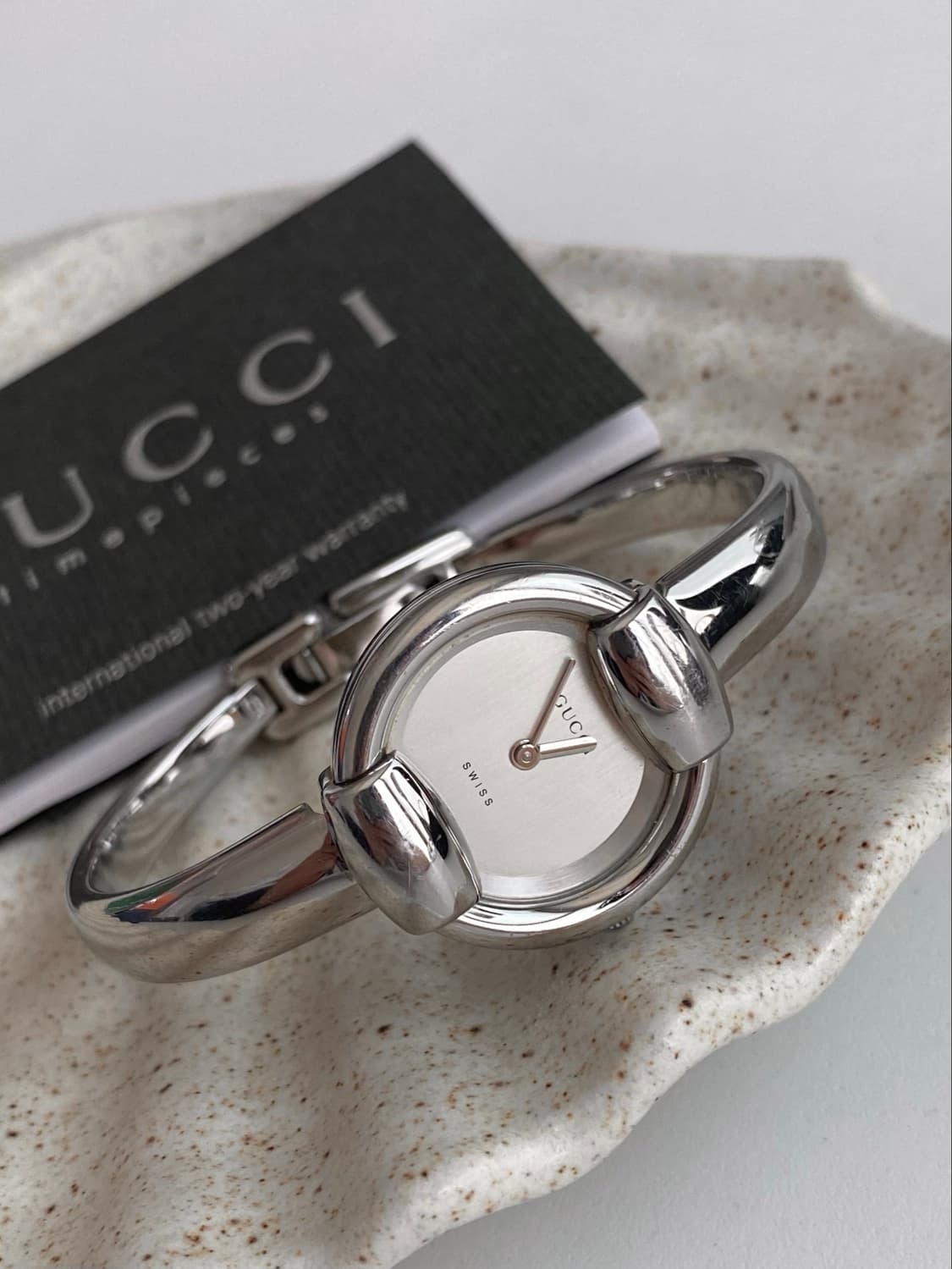 Gucci 구찌 호스빗 실버 뱅글 워치 상품이미지1
