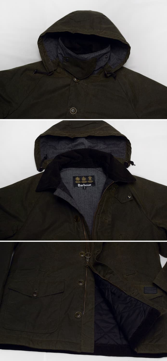 바버 타이들 후드 퀼팅 패디드 왁스 자켓 (M / 100+) 상품이미지3