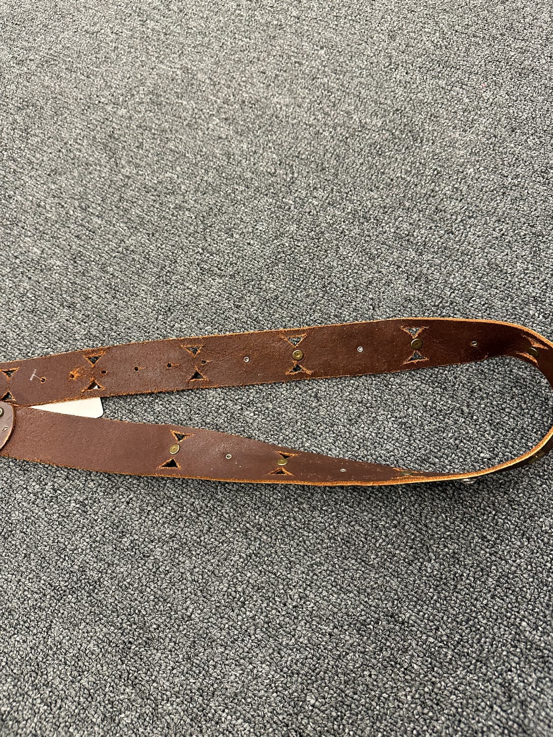 빈티지 웨스턴 브라운 가죽벨트 상품이미지5