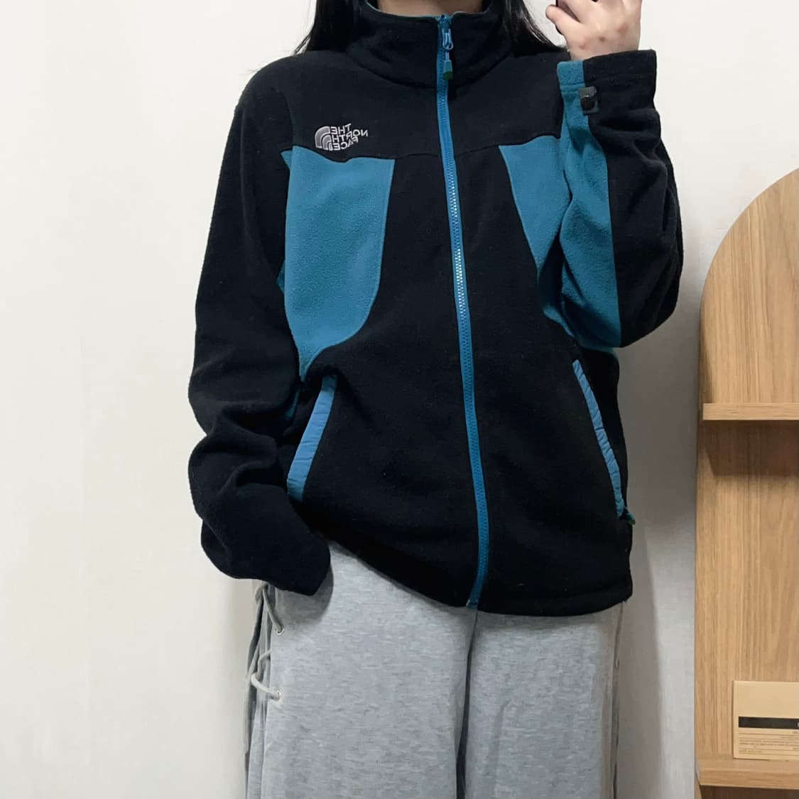 [정품] 노스페이스 블랙 블루 후리스 [ 100 ] 상품이미지3