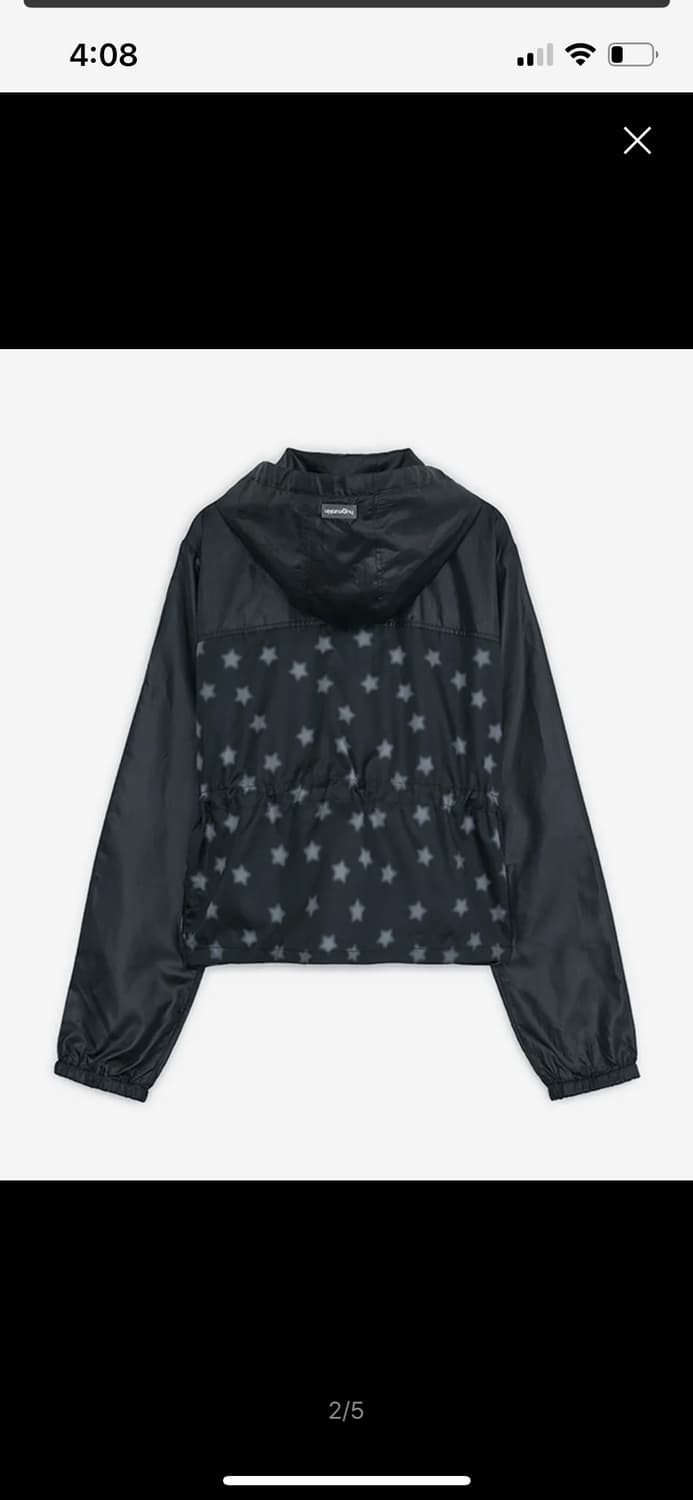 허그유어스킨 스타 더스트 윈드 브레이커 바람막이 (블랙) 상품이미지2