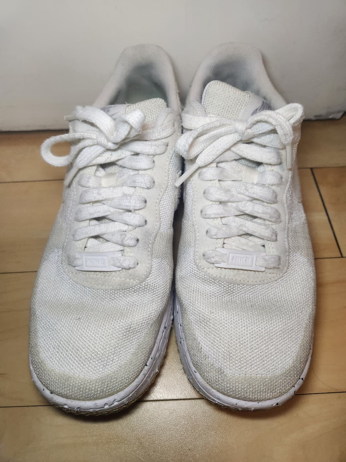 (260)나이키 에어포스 1 로우 크레이터 플라이니트 화이트 울프 그레이 상품이미지2