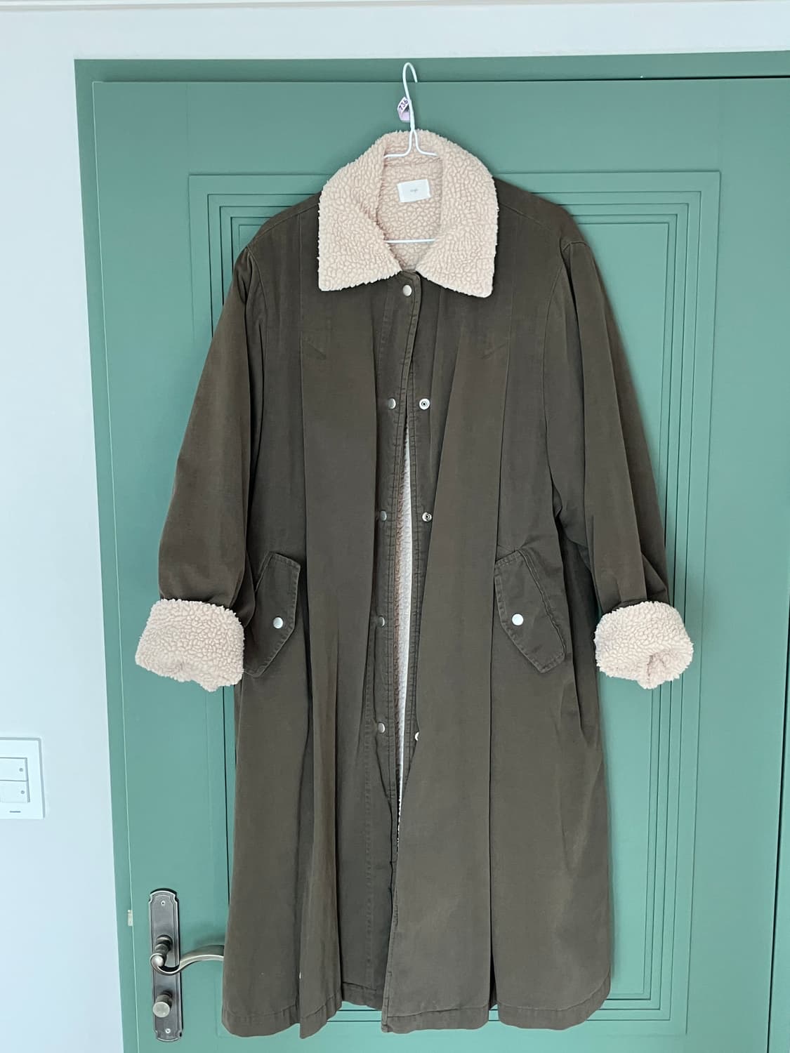 카키색 양털 야상 상품이미지1