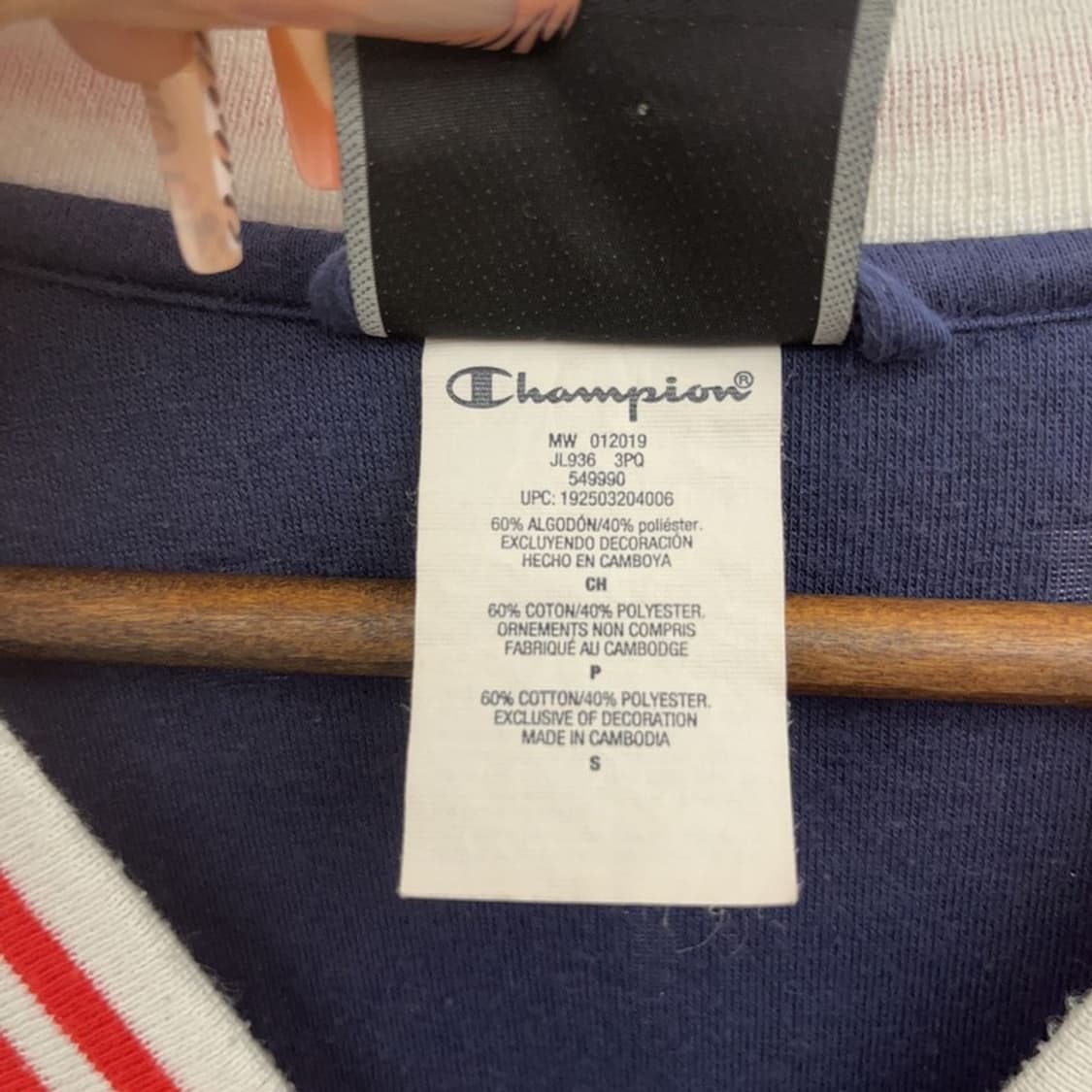 챔피온 올드스쿨 크롭 테리 번아웃 벨벳 집업 S C08223 상품이미지6