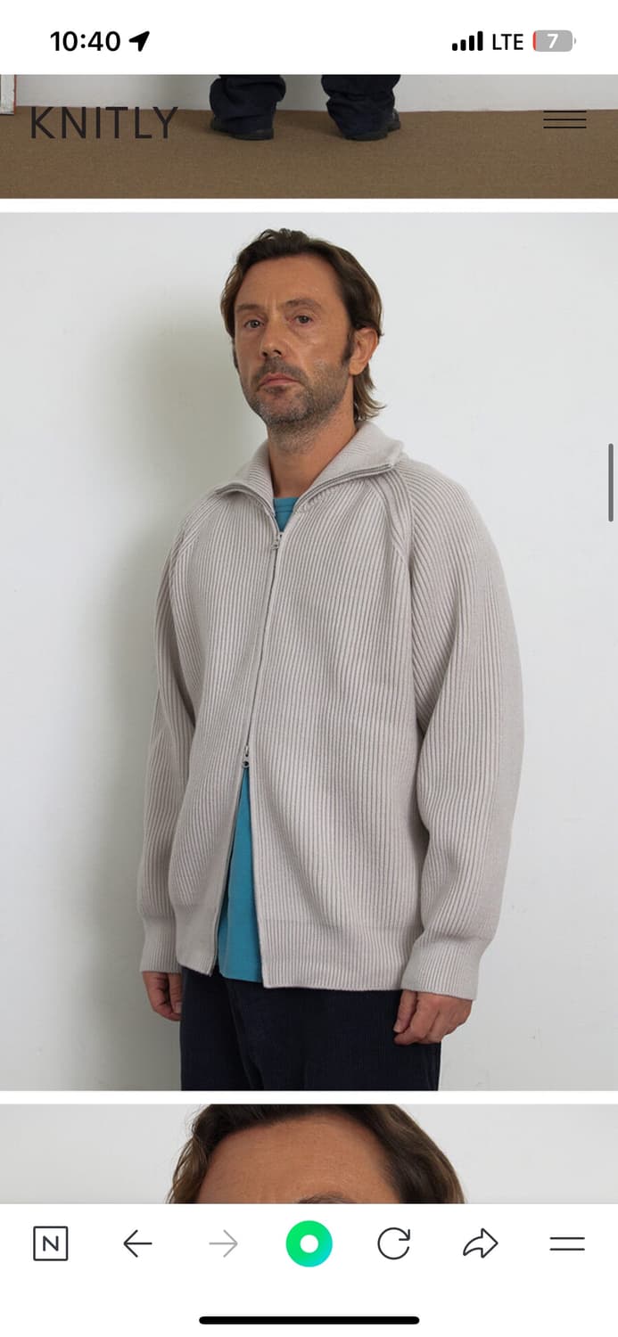 KNITLY 후드 집업 상품이미지2