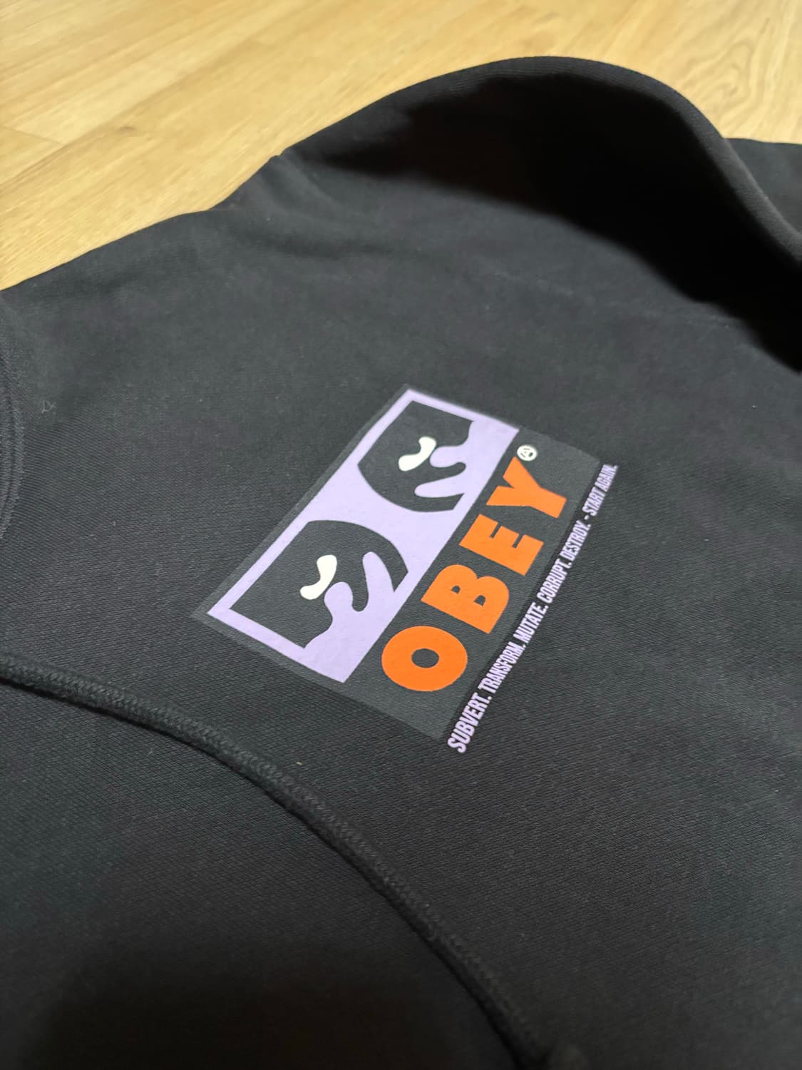 오베이 프리미엄 서번트 후디 후드티 블랙 상품이미지6