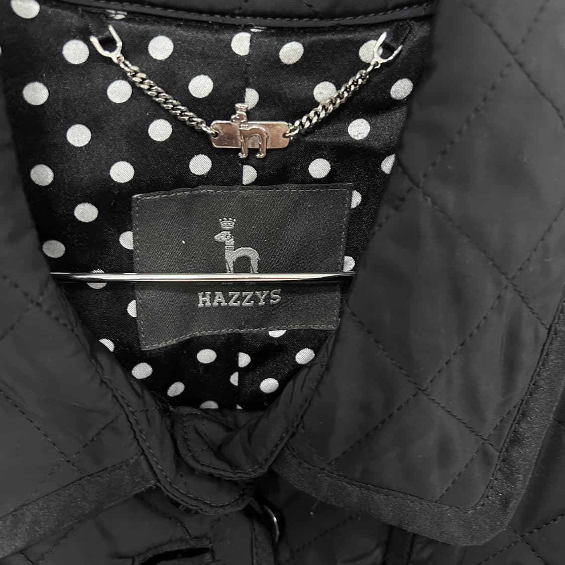 해지스 놈코어 여성 카라 퀼팅 트렌치코트 상품이미지3