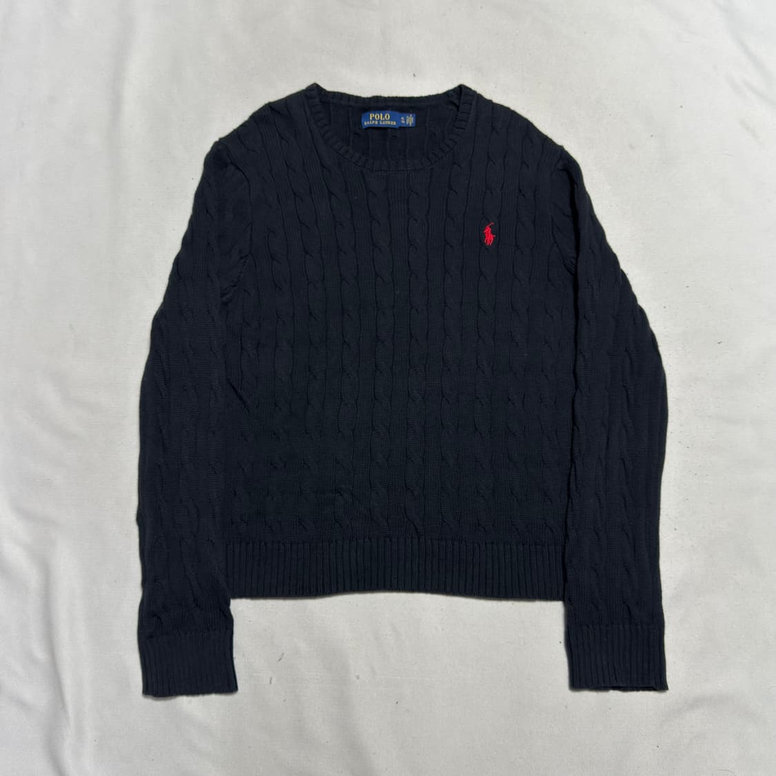 XL 폴로랄프로렌 블랙 케이블 니트 상품이미지2