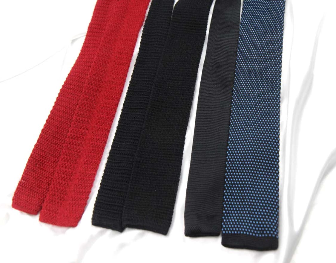 일제 니트 타이 3종 세트 A+등급 남자 넥타이 상품이미지4