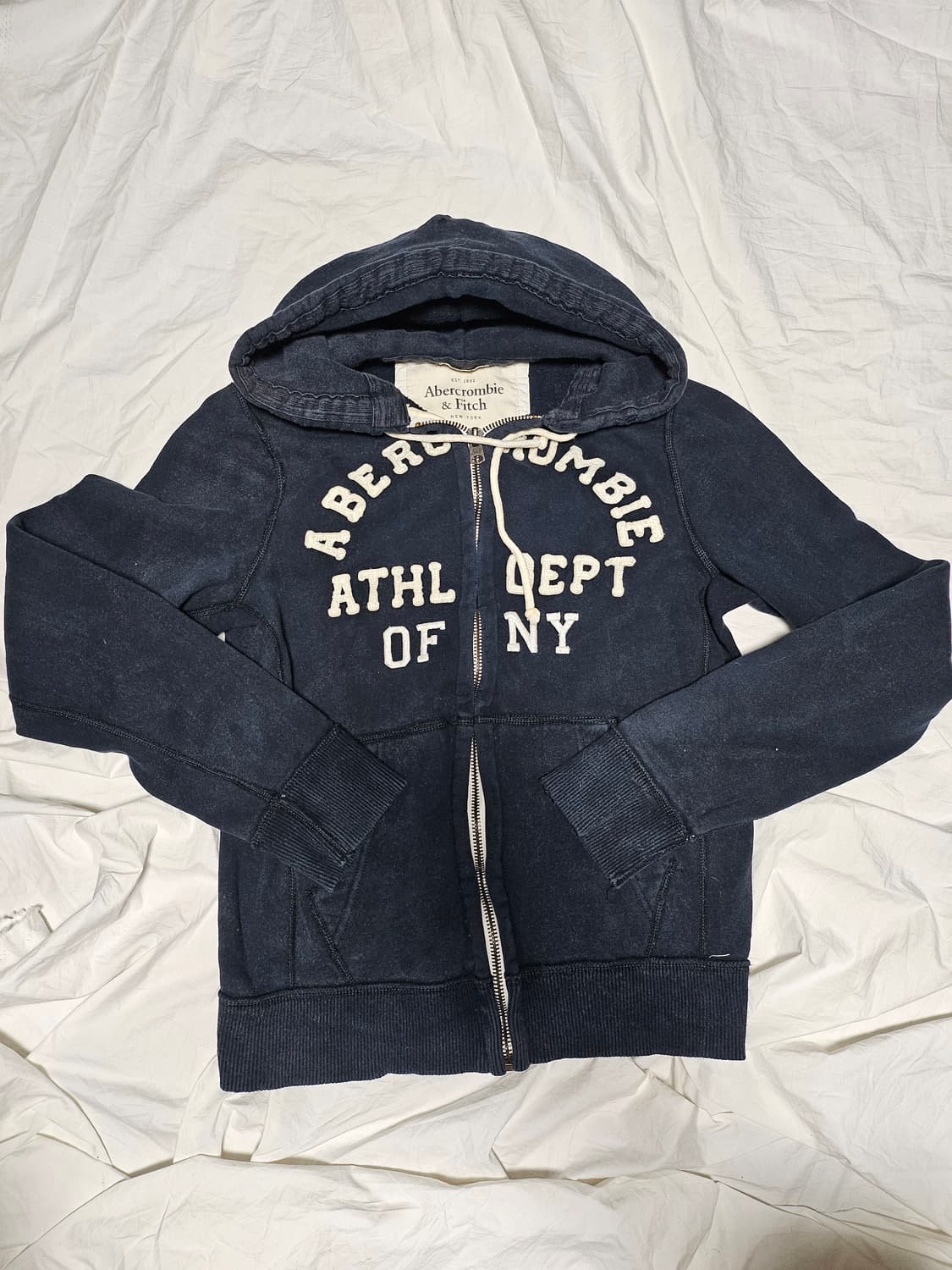 아베크롬비 핀터깔 아치로고 후드 집업 L 상품이미지1