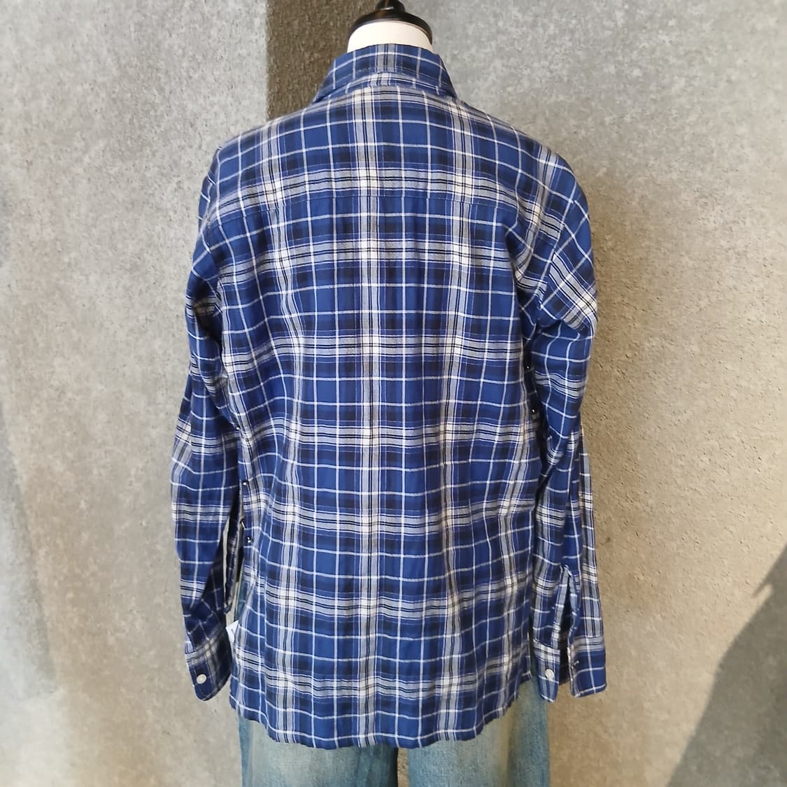 [R13] 피어싱장식 체크셔츠 상품이미지2