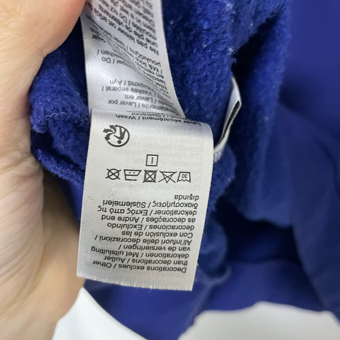 라코스테 맨투맨 L 빈티지 블루 남녀공용 상품이미지6