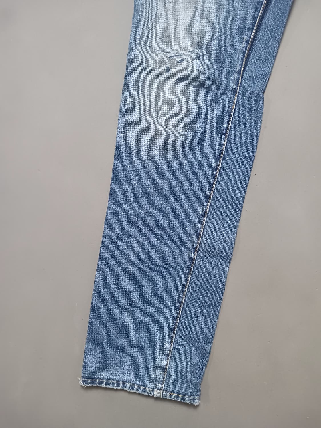 [30] 정품 디스퀘어드2 옐로우페인티드 레드스트랩 슬림진 청바지 상품이미지3