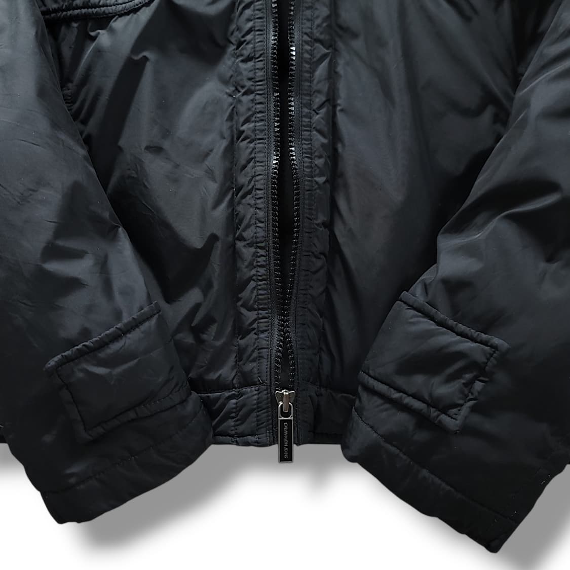 [L] 캘빈클라인 블랙 멀티포켓 나일론 쉘 다운 자켓 상품이미지7