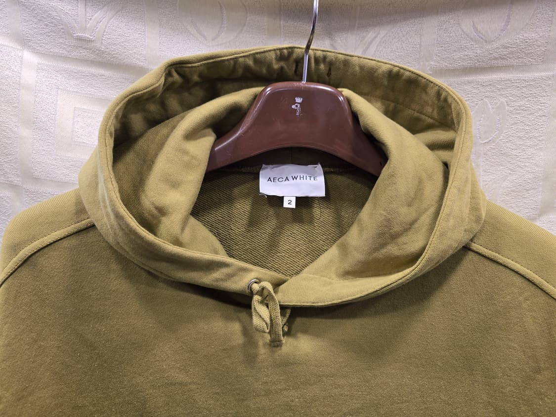 거의새거) 에이카화이트 블레이크 패치 오버사이즈 아노락 후드티 2사이즈( 상품이미지2