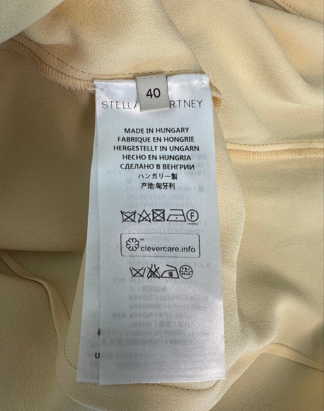 STELLA McCARTNEY 스텔라맥카트니 크림컬러 반팔 블라우스 40 상품이미지6