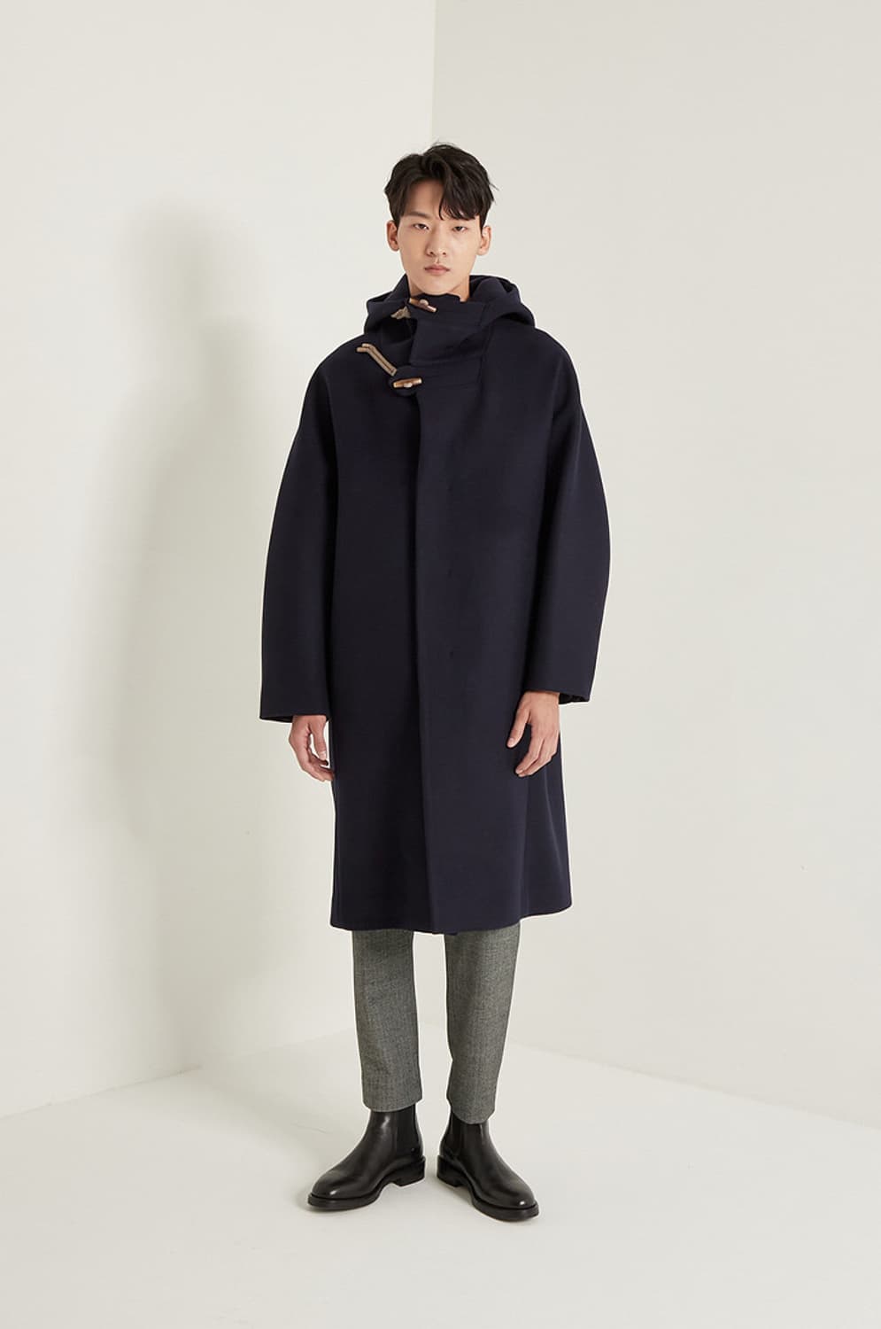 (105) 시스템 옴므 후드 더플 코트 상품이미지1