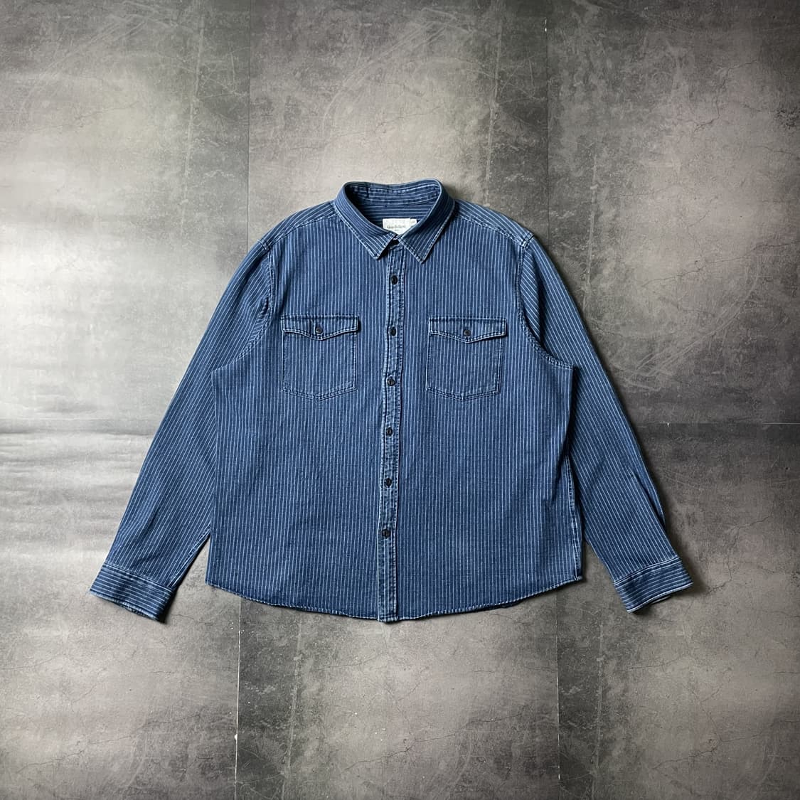 GOODFELLOW & CO 빈티지 스트라이프 데님 셔츠 A00630 상품이미지1