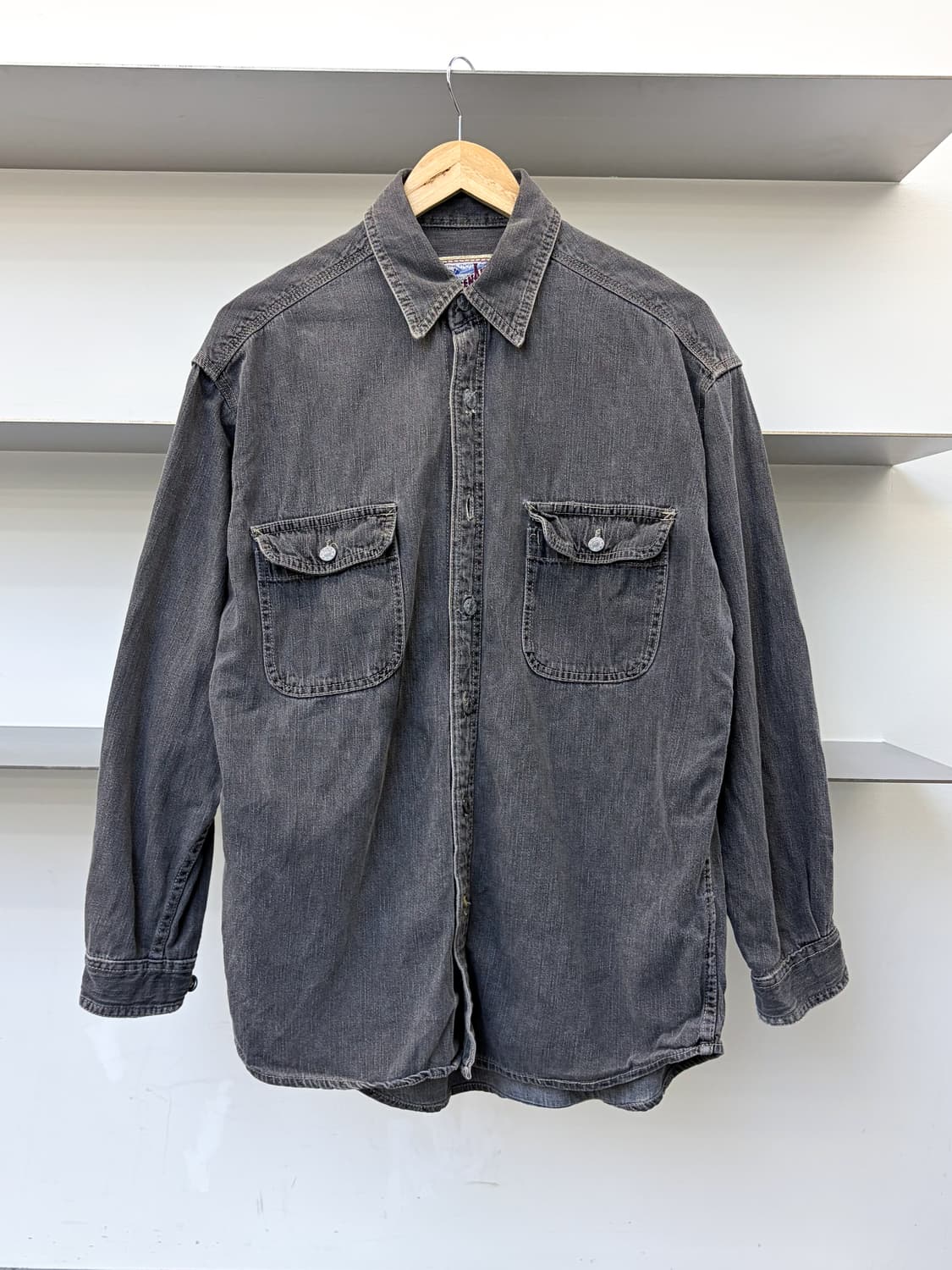 그린 에어 90s 투포켓 데님 셔츠 상품이미지1