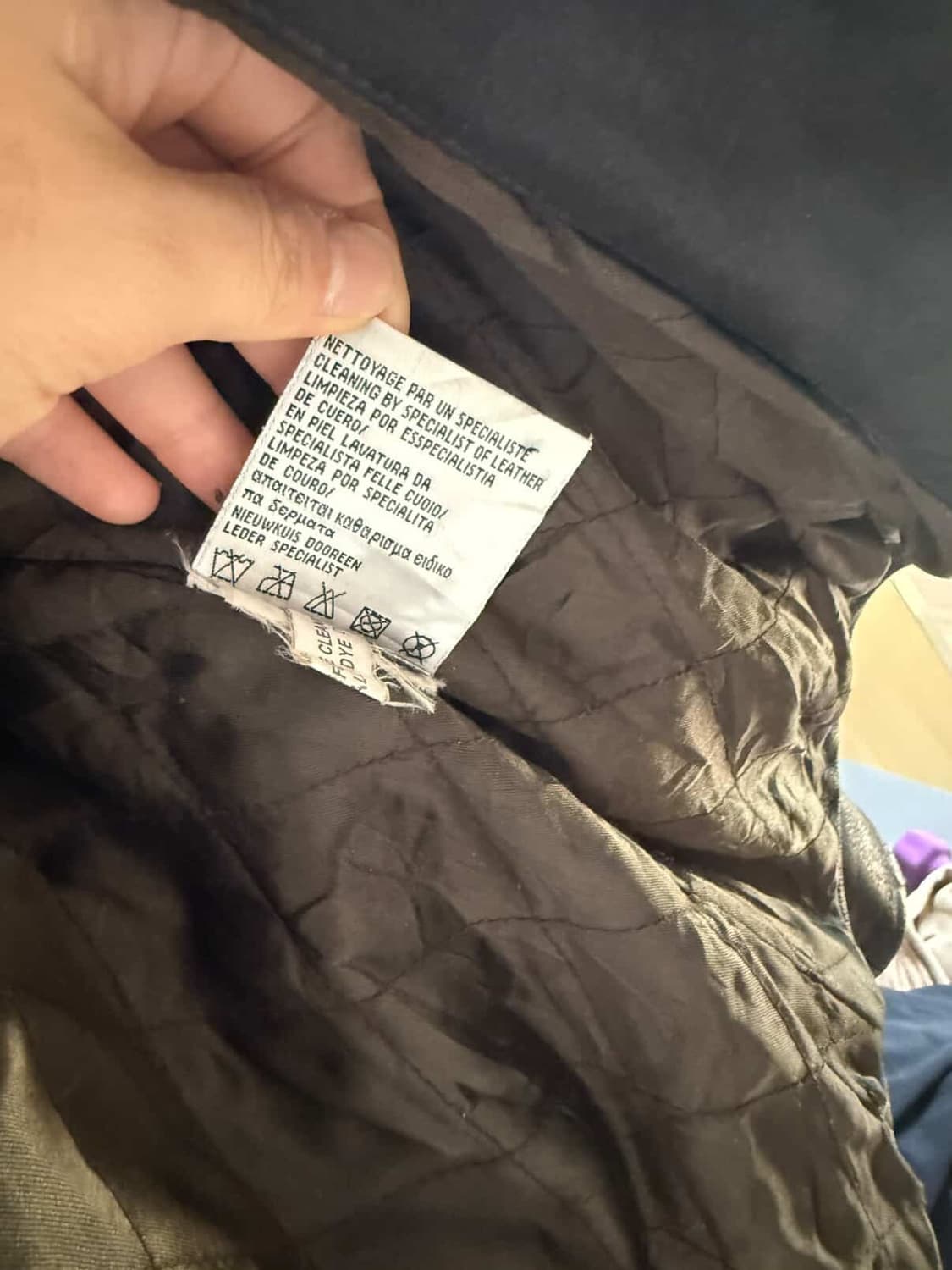 90s 빈티지 버팔로 블루종 가죽자켓 105 상품이미지4