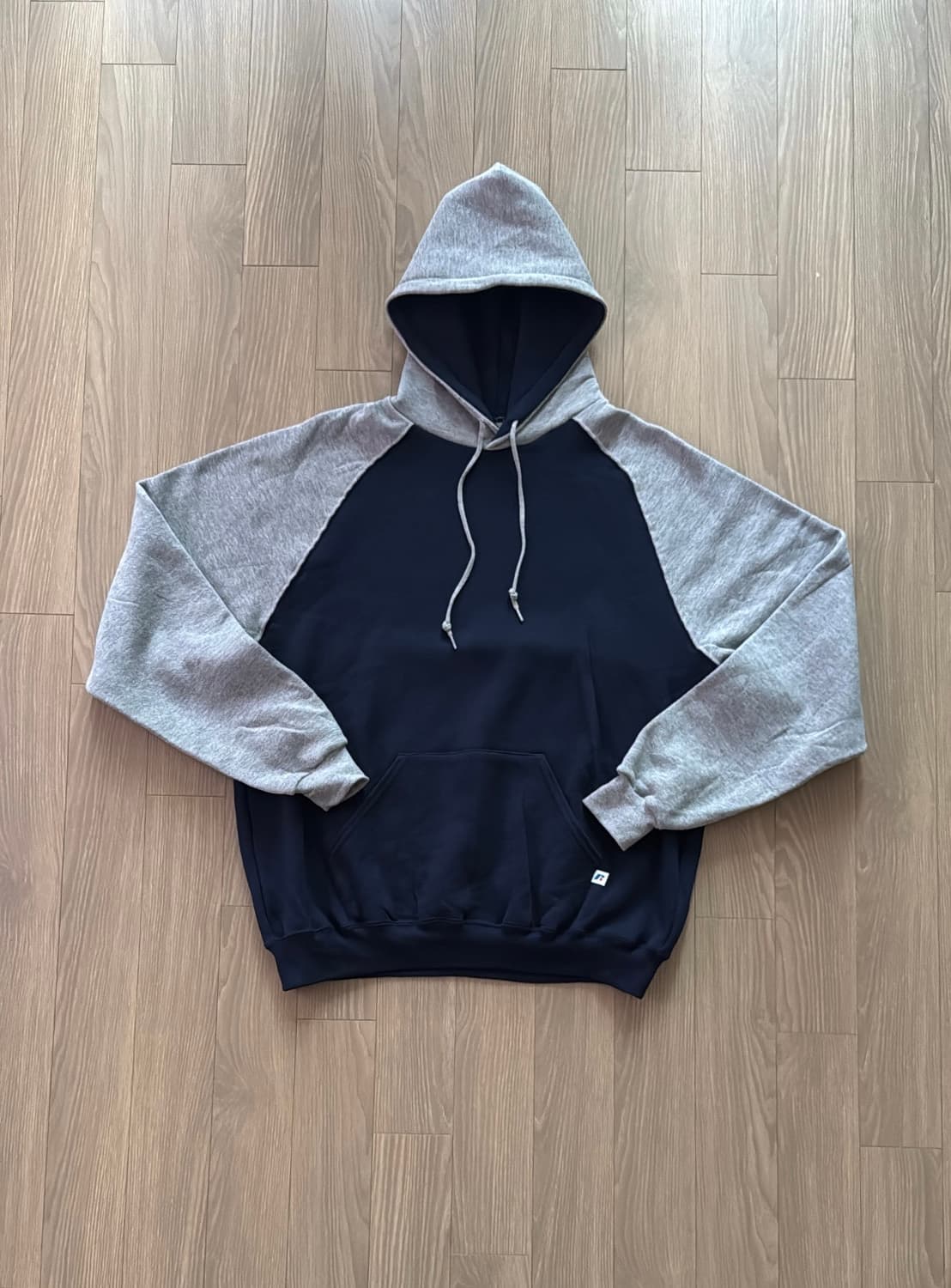 2000s 러셀 애슬레틱 래글런 후드티 상품이미지1