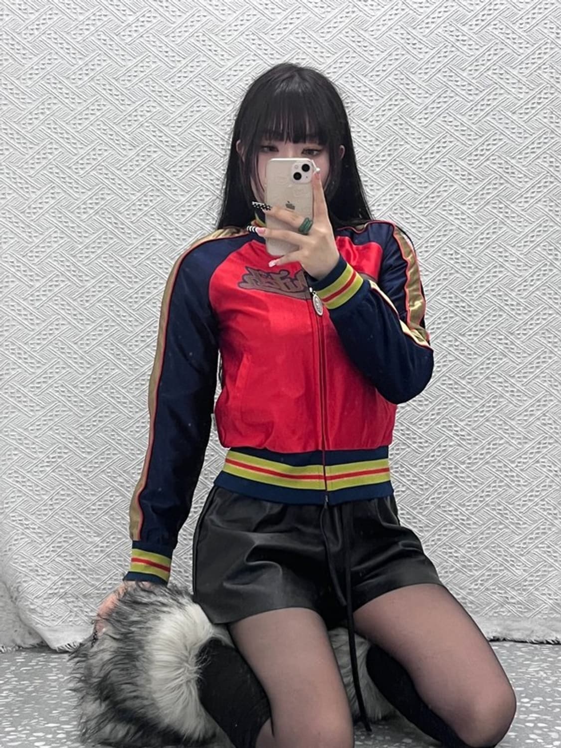 본더치 레트로 Y2K 90's 빅로고 바시티 져지 집업 M C10118 상품이미지2