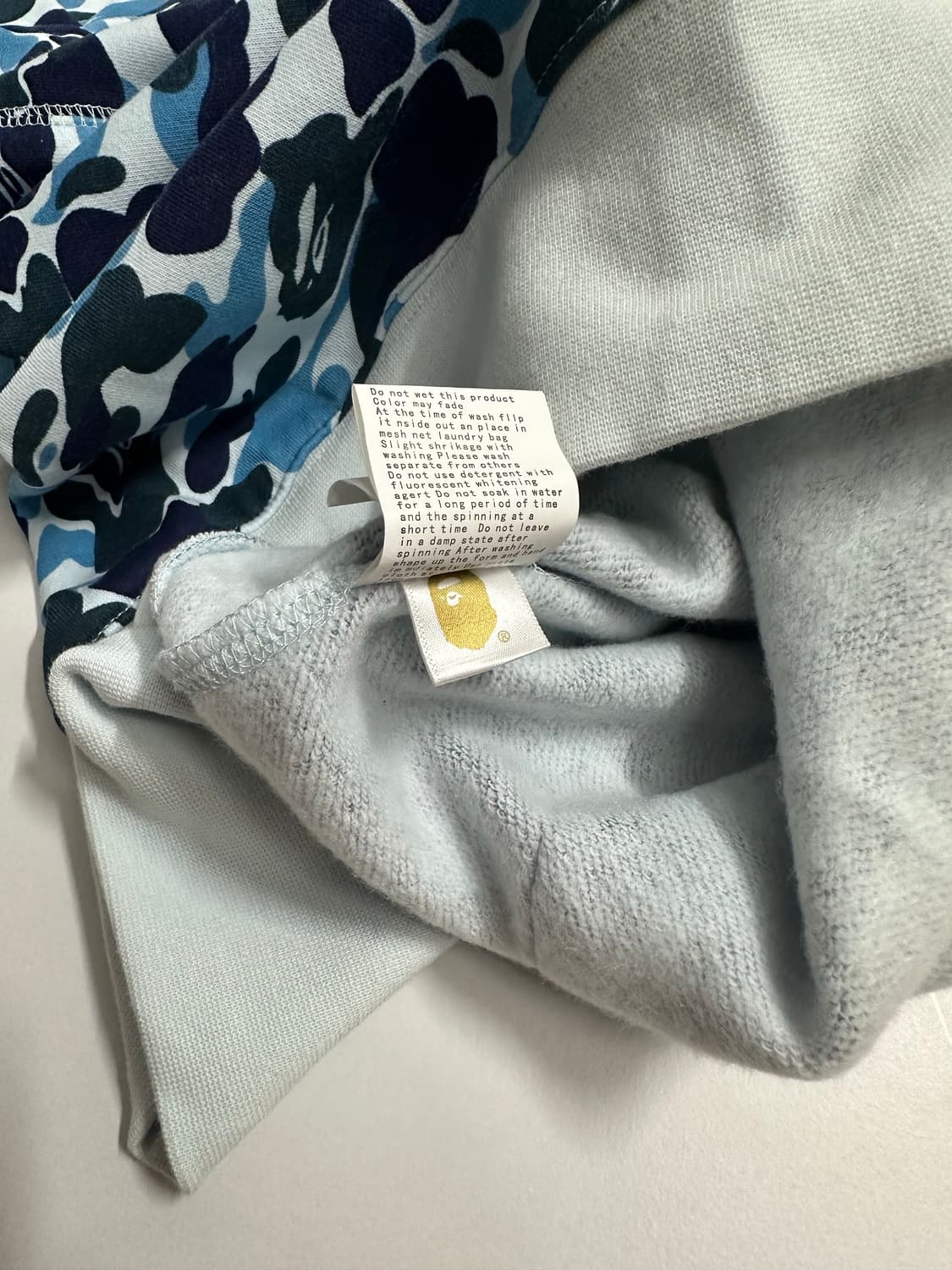 베이프 샤크 후드집업 블루 카모 L~XL 상품이미지10