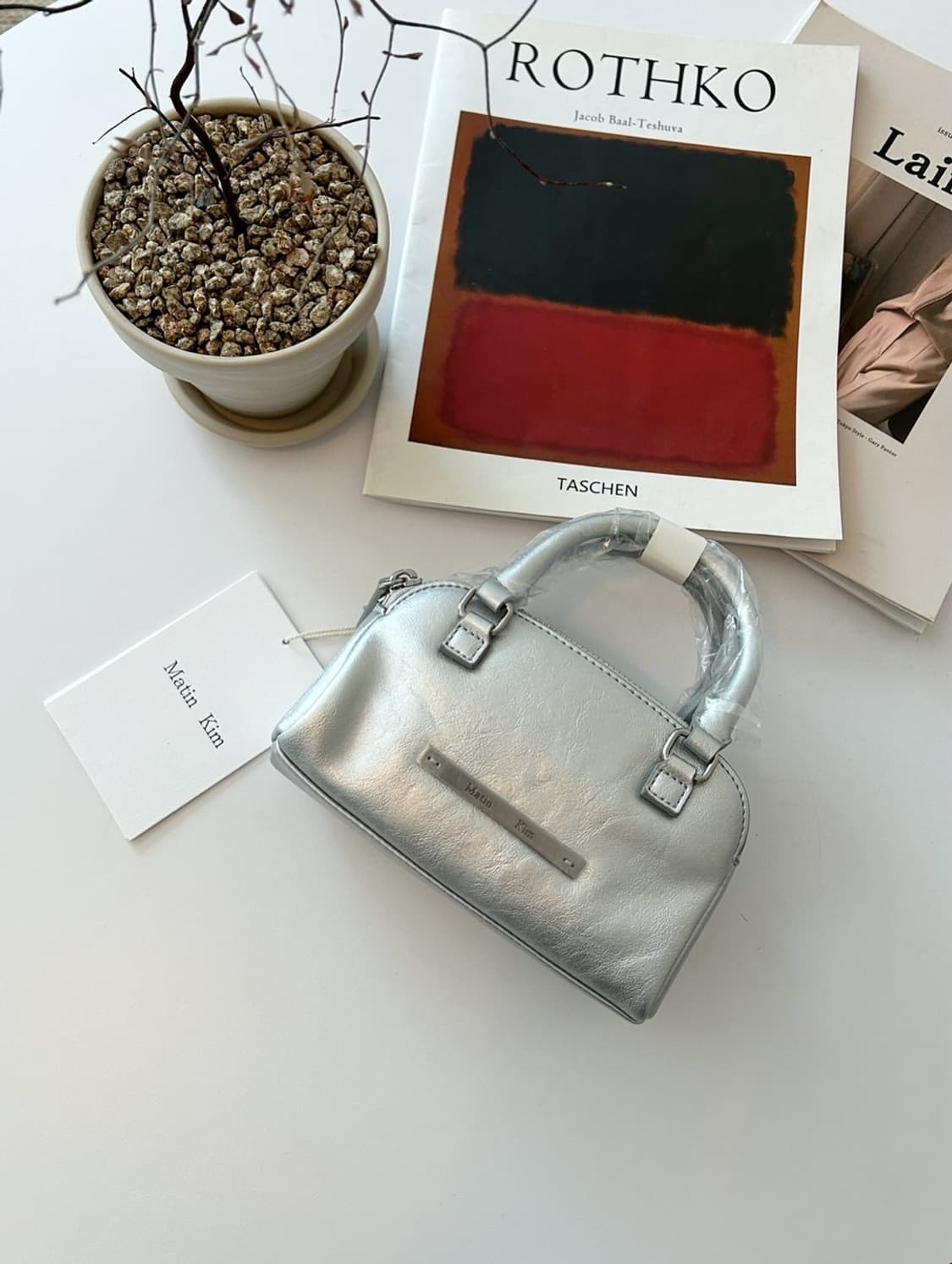 [OS] 마뗑킴 더블 지퍼 미니 크로스백 실버 상품이미지2