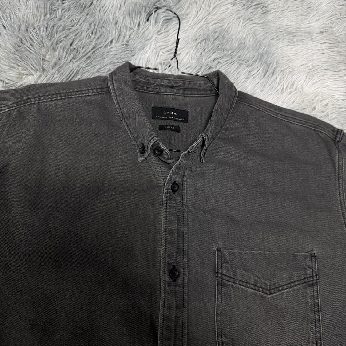 자라 흑청셔츠 남성 XL사이즈  상품이미지2