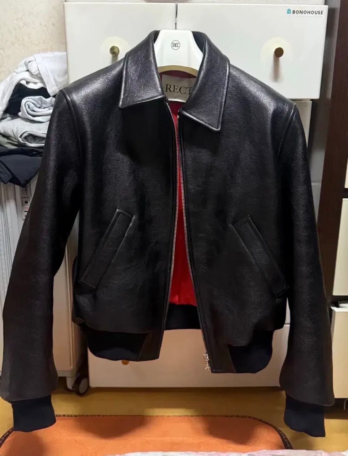 [S] 렉토 벤 고트 레더 자켓 상품이미지1