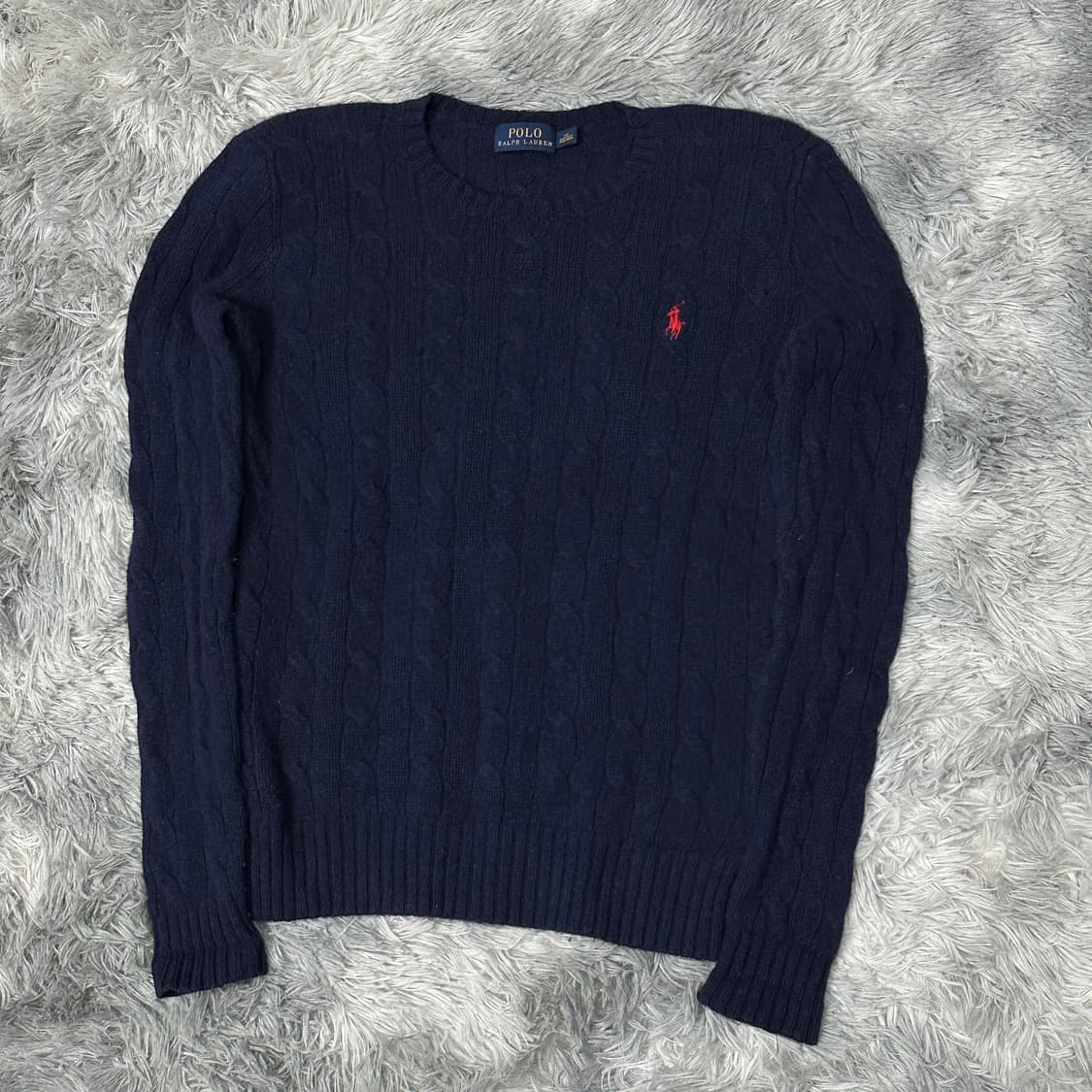 폴로랄프로렌 케이블 니트 네이비 상품이미지1