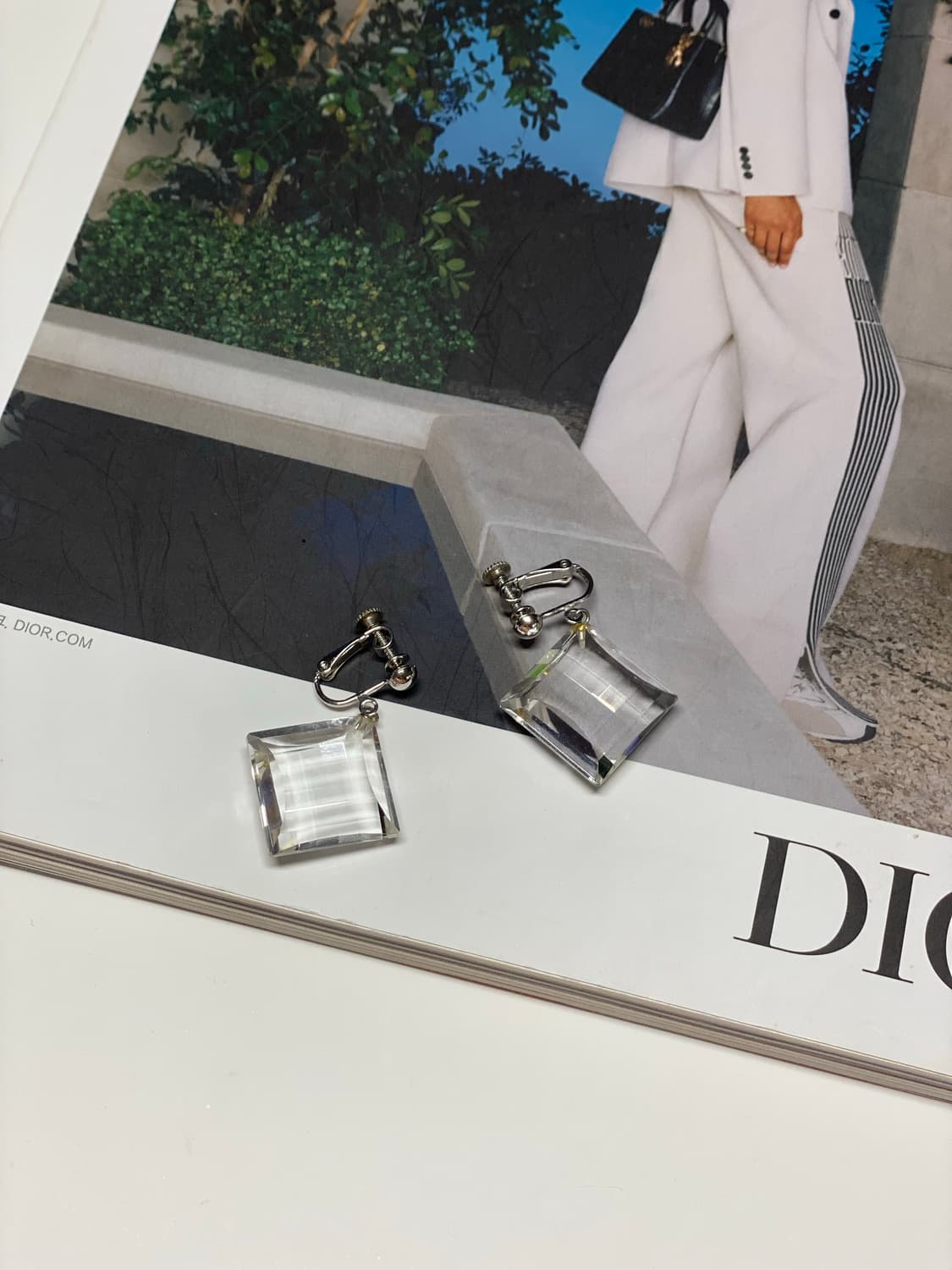 투명 크리스탈 귀걸이 귀찌 상품이미지4