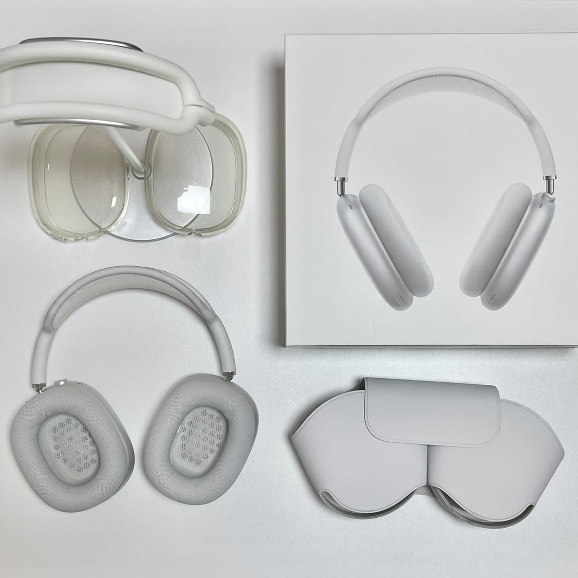 [풀박+악세사리3종] 에어팟 맥스 1세대 실버 화이트 헤드셋 헤드폰 상품이미지1