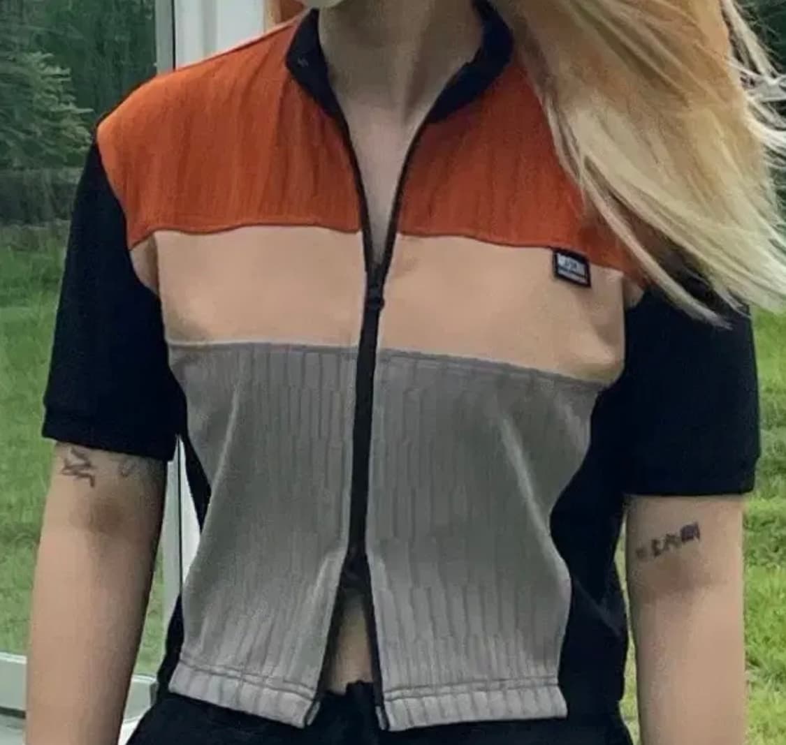 미스치프 바이커 반팔 투웨이 집업 M 상품이미지4