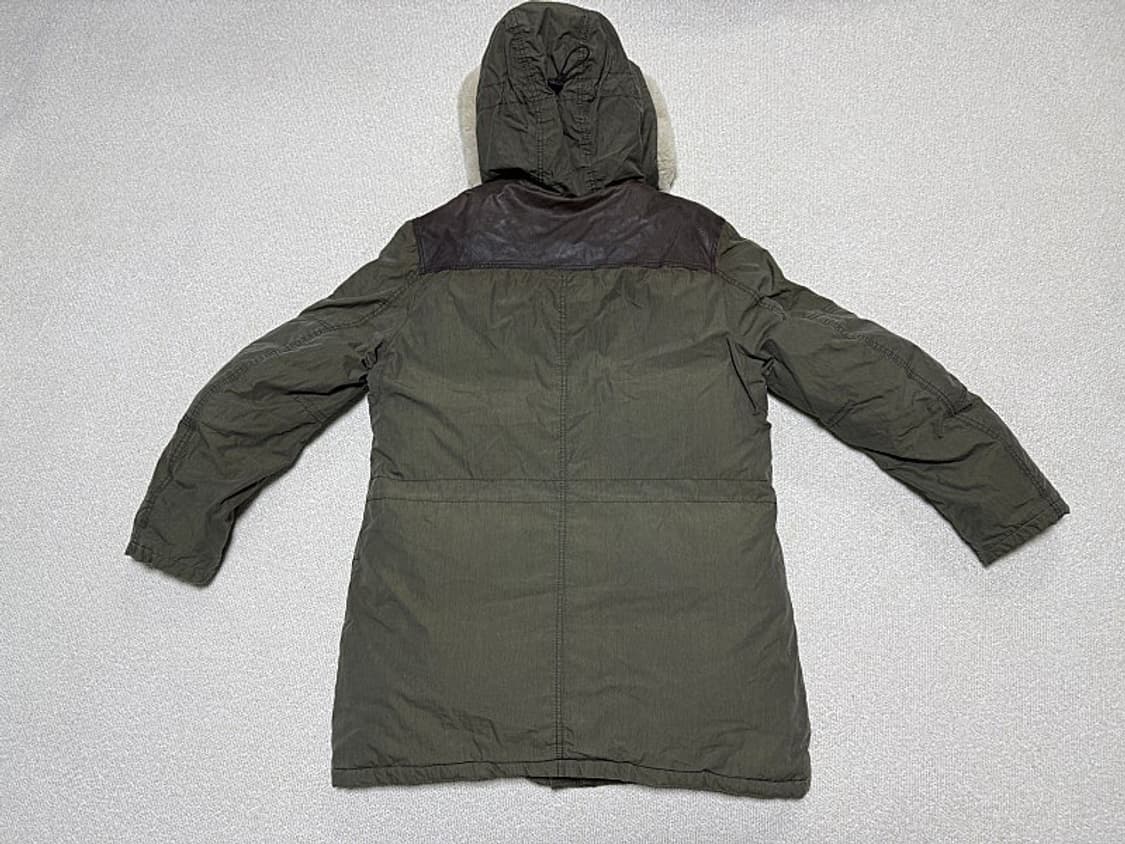 C.P 컴퍼니 카키 양털 후드 야상 패딩 자켓 남성용 105사이즈 상품이미지4