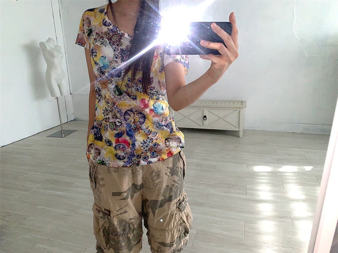 BACK NUMBER Camel Camo Bermuda Pants 상품이미지5