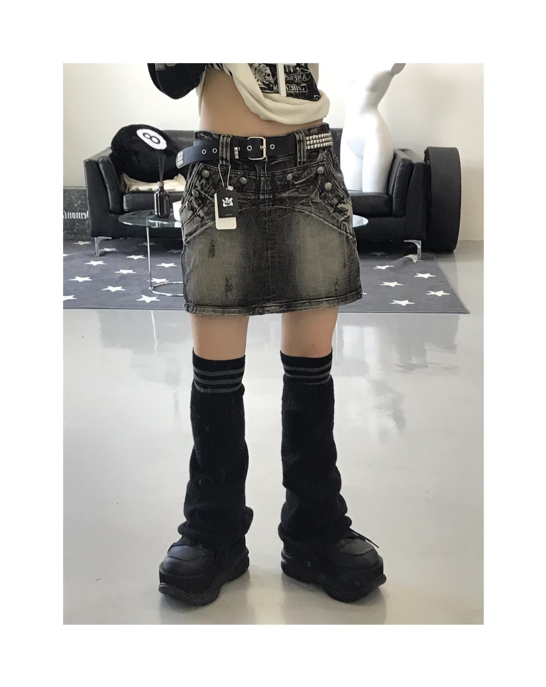 Lolita Jeans Y2k Mini Skirts 상품이미지1