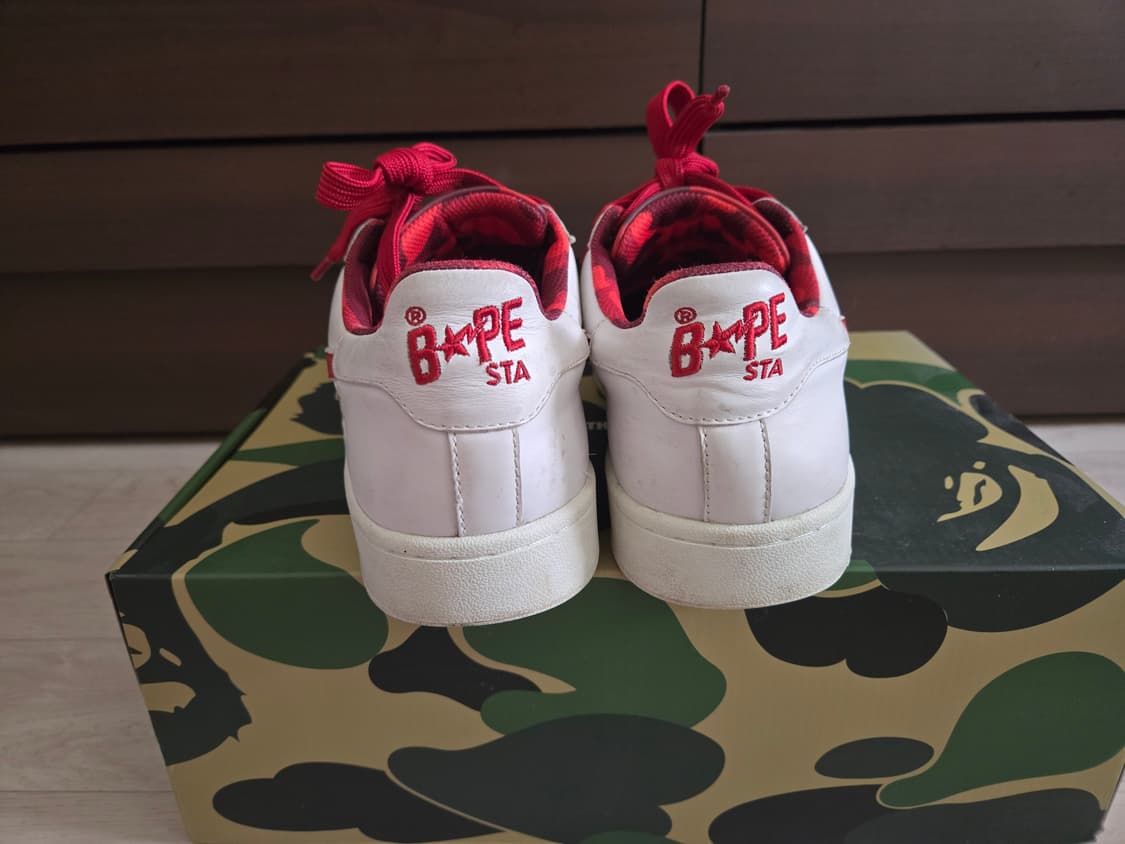 베이프 스컬 스타 레드 신발 275 상품이미지10