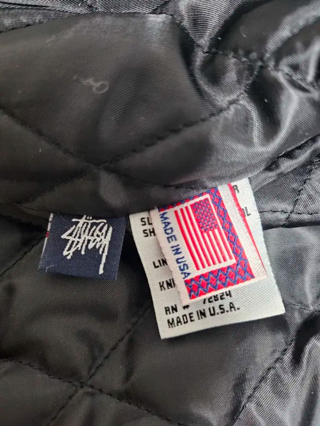 [새제품]스투시 불리기어 바시티 레더자켓 xl 상품이미지3