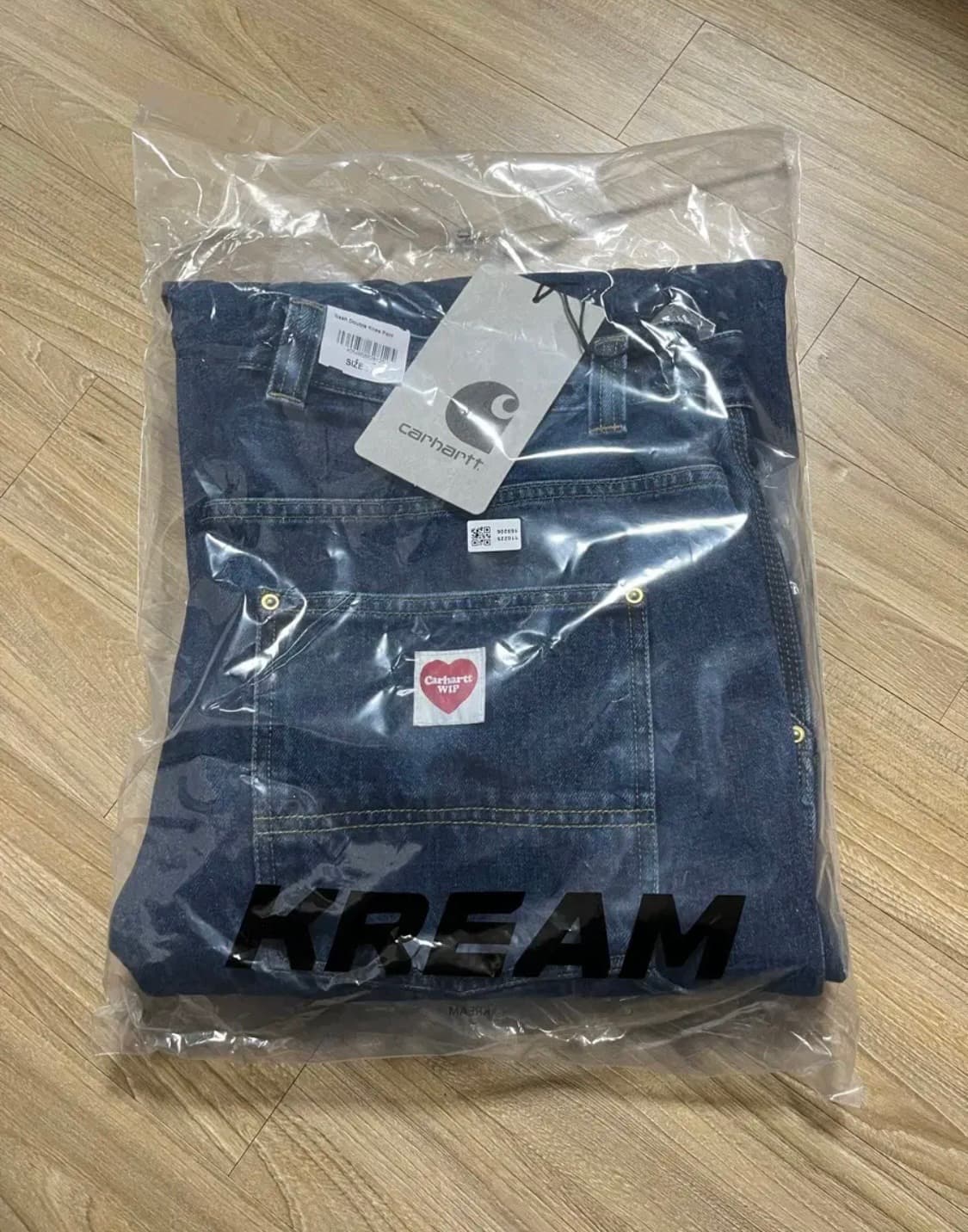 XL 칼하트 더블니 팬츠 블루 상품이미지1