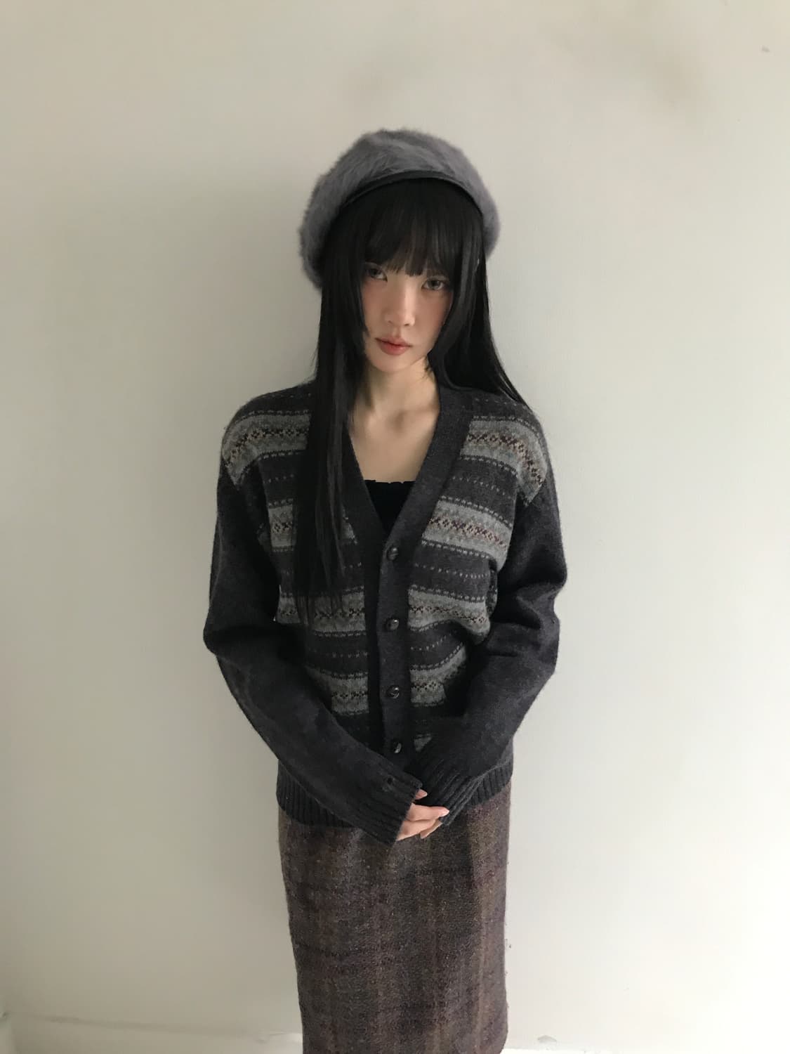 Wool Check Skirt 상품이미지8