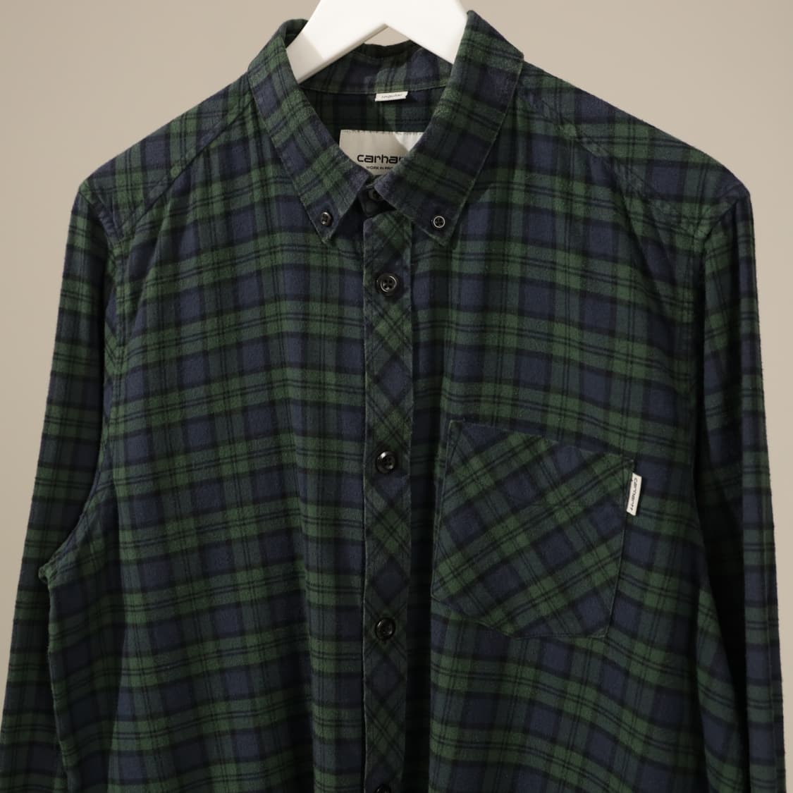 칼하트 WIP 코튼 플란넬 체크 셔츠 상품이미지4