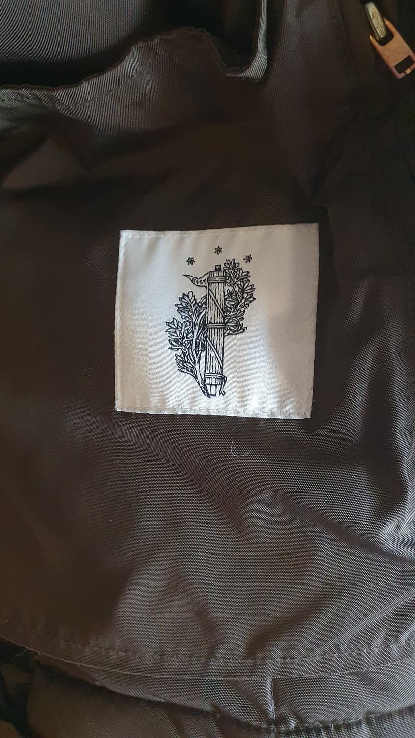 이스트로그 해리스트위드 퍼 후드 패딩 왁싱자켓 L 상품이미지9