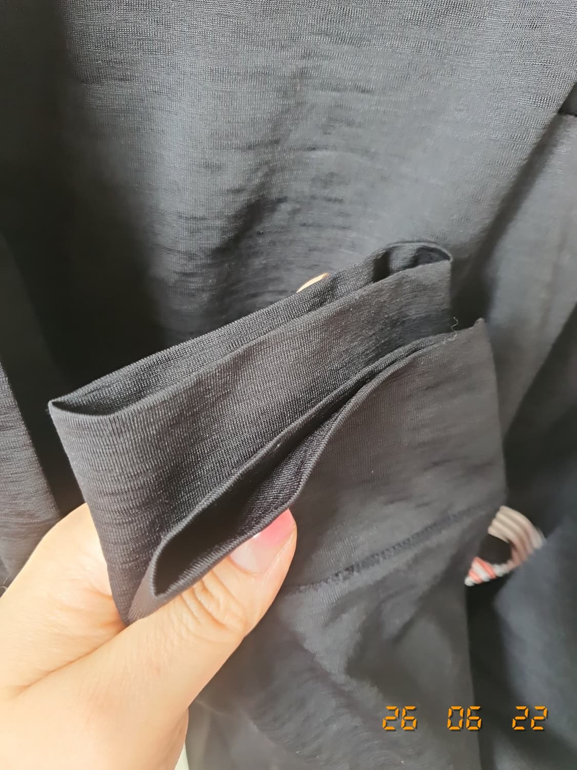 다이나핏  여성 후드 티셔츠 M 블랙 상품이미지3