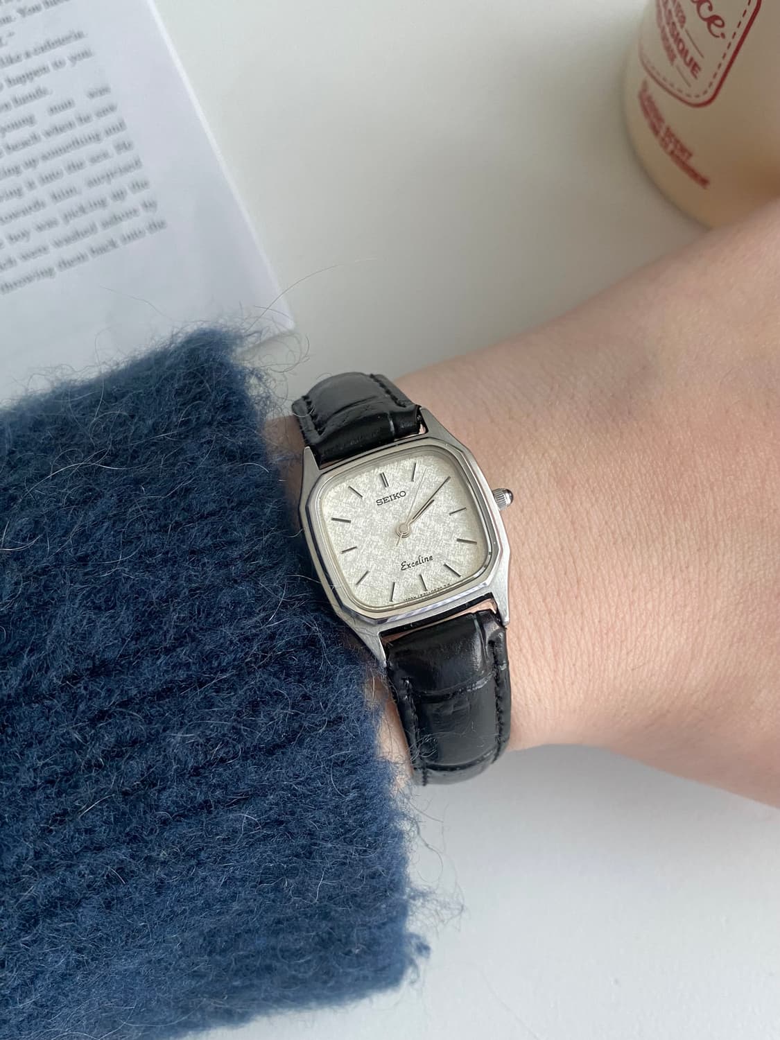 Seiko 세이코 엑셀린 스퀘어 실버 레이디스 상품이미지6