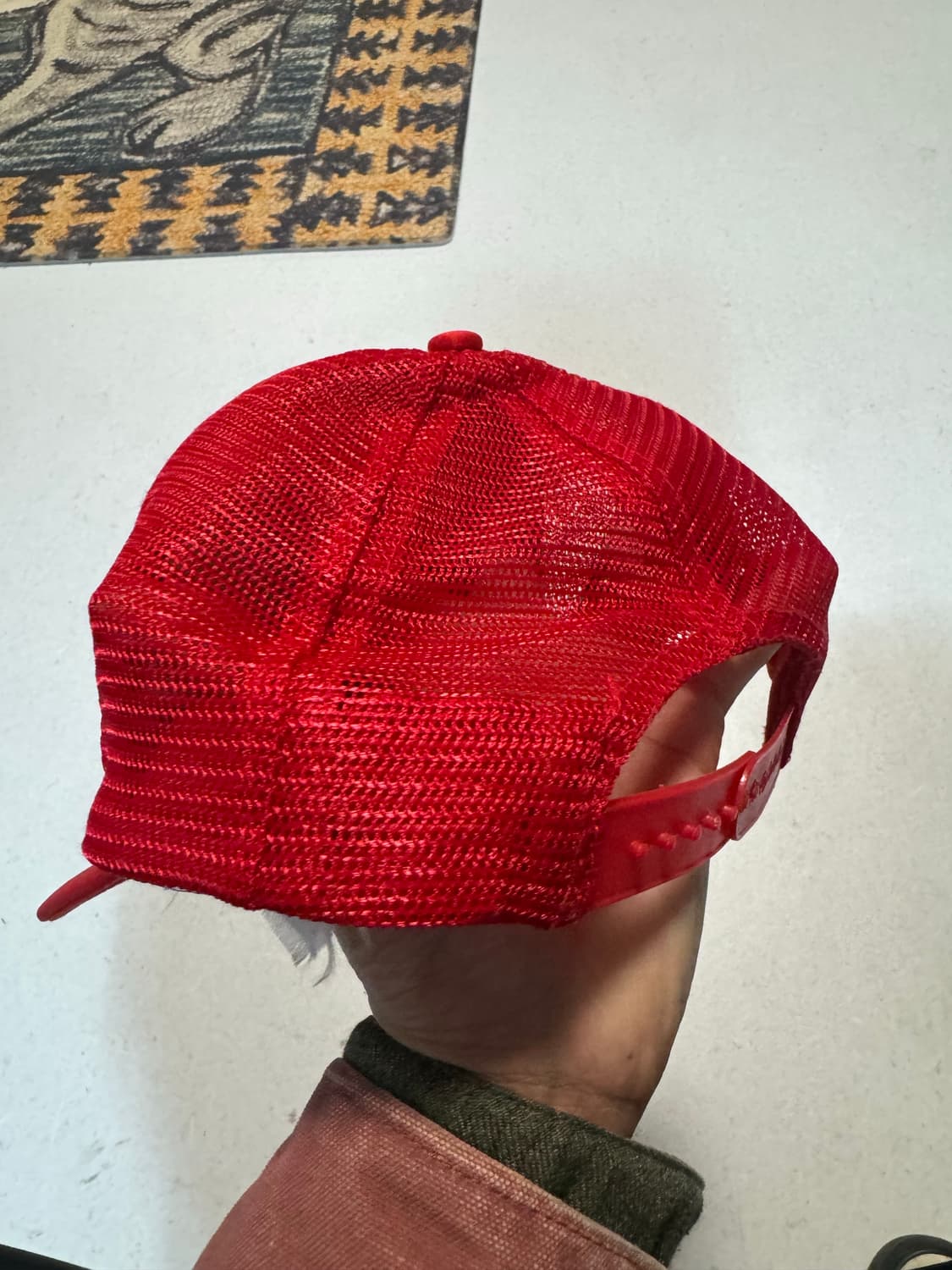 Rayovac 빈티지 매쉬 트러커캡 레드 모자 볼캡 스냅백 상품이미지3